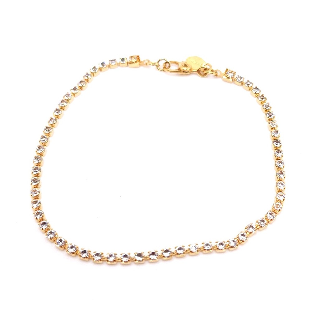 Monet Gold Tone Rhinestone‎ Tennis Bracelet